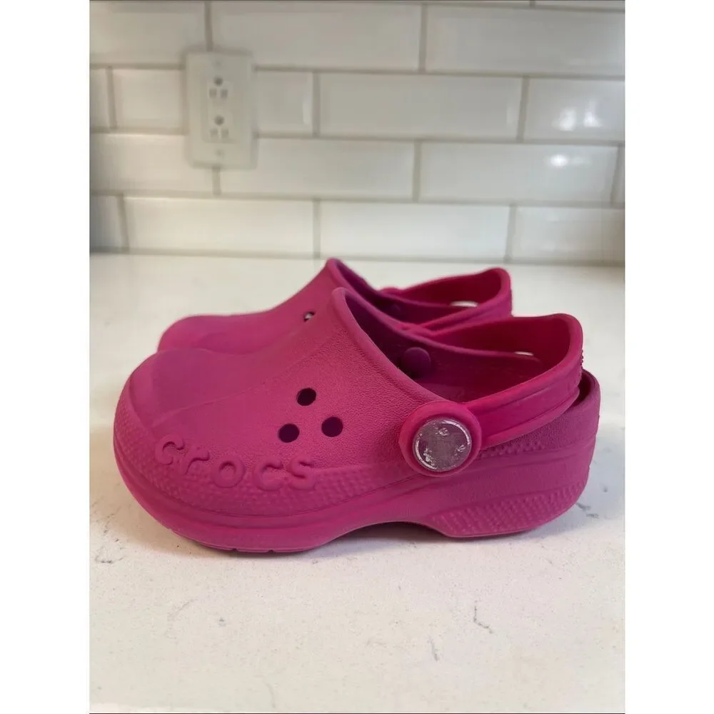 Crocs Baya Old Style Kids Clogs Pink Size 6/7